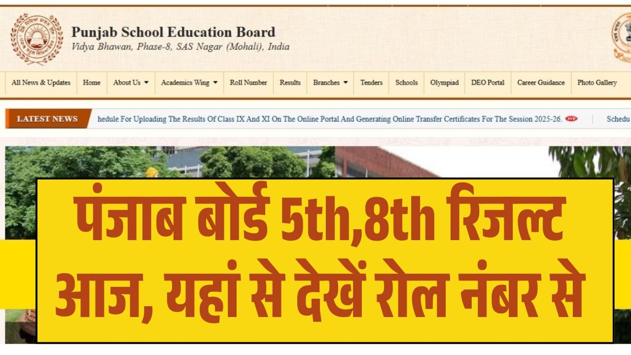 Punjab Board PSEB Result 2026